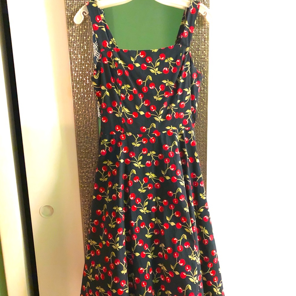 Vintage 90s Swing/Rockabilly-Revival Cherry Dress